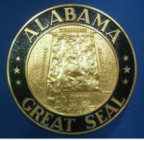 Alabama Seal with rim color