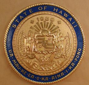 Hawaii Seal with rim color