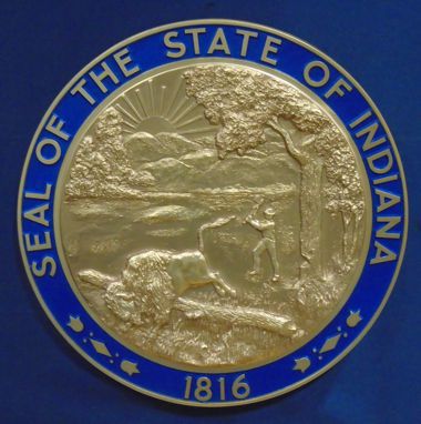 Indiana Seal with rim color