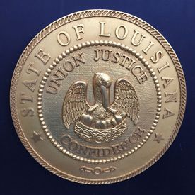 Louisiana Seal with rim color