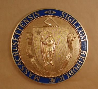 Massachusetts Seal with rim color