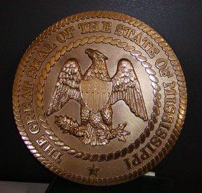 Mississippi Seal Bronze Ox