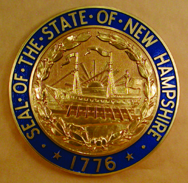 New Hampshire Seal Bronze Ox with Rim Color