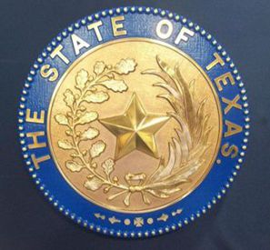 Texas Seal with rim color