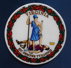 Virginia Seal 15" Butyrate Full Color Seal