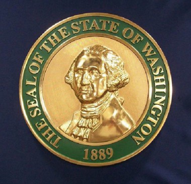 Washington Seal Unmounted Bronze Ox with Rim Color