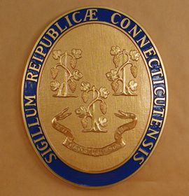 Connecticut Seal with rim color