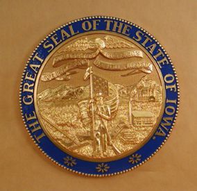 Iowa Seal with rim color