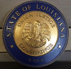 Louisiana Seal with rim color